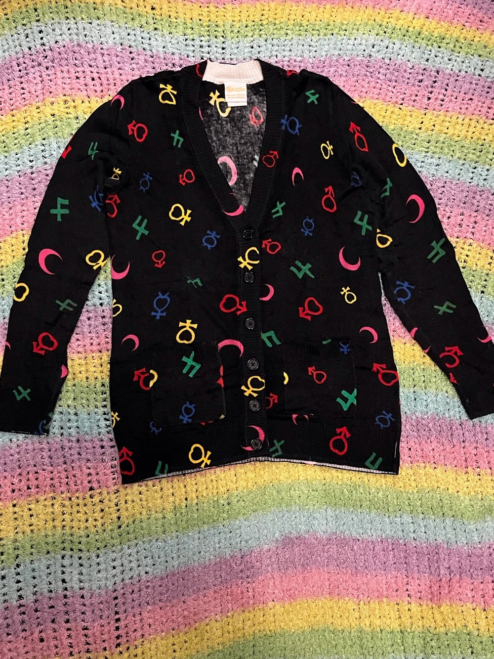 Sailor Moon planetary symbols sweater